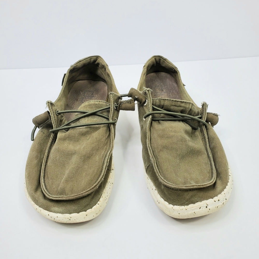 Hey Dude Women's Olive Green Shoes